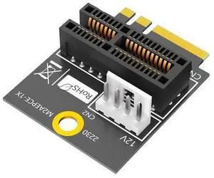 Mustpoint New Version M.2(NGFF) Key A/A+E/E to PCI-E 1X Adapter Mustpoint New Version M.2(NGFF) Key A/A+E/E to PCI-E 1X Adapter