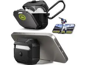 SwitchEasy Defender for AirPods Pro 2 Case with Lock, Military-Grade Hard Shell, Built-in Stand, Shockproof Drop Protection, Carabiner for AirPods Pro 2nd/1st Gen (Space Gray) SwitchEasy Defender for AirPods Pro 2 Case with Lock, Military-Grade Hard Shell, Built-in Stand, Shockproof Drop Protection, Carabiner for AirPods Pro 2nd/1st Gen (Space Gray)