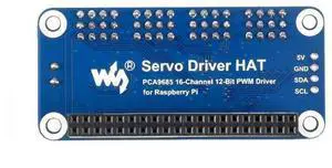 Waveshare Servo Driver Hat for Raspberry Pi 3B+ 3B 2B Zero WH Zero W Zero 16 Channel PWM Outputs 12 Bit Resolution I2C Interface Waveshare Servo Driver Hat for Raspberry Pi 3B+ 3B 2B Zero WH Zero W Zero 16 Channel PWM Outputs 12 Bit Resolution I2C Interface