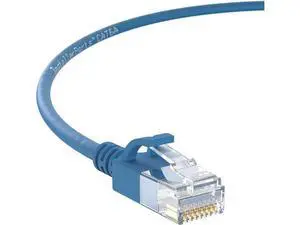 InstallerParts Ethernet Cable CAT6A Slim Cable UTP Booted 1.5 FT (10 Pack) - Blue - Professional Series - 10Gigabit/Sec Network/High Speed Internet Cable, 550MHZ, 28AWG InstallerParts Ethernet Cable CAT6A Slim Cable UTP Booted 1.5 FT (10 Pack) - Blue - Professional Series - 10Gigabit/Sec Network/High Speed Internet Cable, 550MHZ, 28AWG