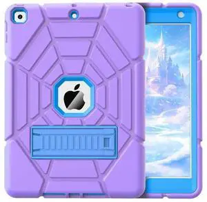 Grifobes for iPad 9th Generation Case, for iPad 8th/7th Generation Case 2021/2020/2019, Heavy Duty Rugged Protective 10.2" Cover with Stand for iPad 9 8 7 Gen 10.2 inch Kid Girls (Purple+Blue) Grifobes for iPad 9th Generation Case, for iPad 8th/7th Generation Case 2021/2020/2019, Heavy Duty Rugged Protective 10.2" Cover with Stand for iPad 9 8 7 Gen 10.2 inch Kid Girls (Purple+Blue)