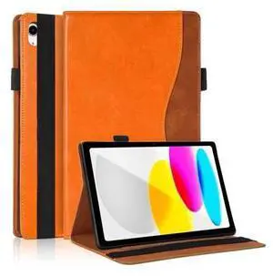 TIPOYOROO Case for iPad 11th Gen 2025 11 inch/iPad 10th Generation 2022 10.9 Inch, iPad 10 Generation Covers Bussiness Premium PU Leather Folio Stand Wallet Case-Orange TIPOYOROO Case for iPad 11th Gen 2025 11 inch/iPad 10th Generation 2022 10.9 Inch, iPad 10 Generation Covers Bussiness Premium PU Leather Folio Stand Wallet Case-Orange