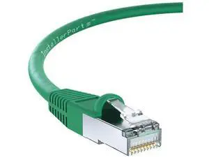 InstallerParts (10 Pack Ethernet Cable CAT6 Cable Shielded (SSTP/SFTP) Booted 0.5 FT - Green - Professional Series - 10Gigabit/Sec Network/High Speed Internet Cable, 550MHZ InstallerParts (10 Pack Ethernet Cable CAT6 Cable Shielded (SSTP/SFTP) Booted 0.5 FT - Green - Professional Series - 10Gigabit/Sec Network/High Speed Internet Cable, 550MHZ