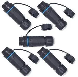 ANMBEST 5PCS Shielded RJ45 Waterproof Panel Mount Connector IP68 Cat5/5e/6 8P8C Ethernet LAN Cable Coupler Female to Female Outdoor Network Adapter ANMBEST 5PCS Shielded RJ45 Waterproof Panel Mount Connector IP68 Cat5/5e/6 8P8C Ethernet LAN Cable Coupler Female to Female Outdoor Network Adapter