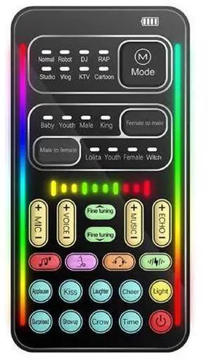 Voice Changer, Game Live Sound Disguiser Portable Sound Changer 8 Kinds of Sound Changes for Mobile Phone Computer Game Devices for DJ PC Live Voice Changer, Game Live Sound Disguiser Portable Sound Changer 8 Kinds of Sound Changes for Mobile Phone Computer Game Devices for DJ PC Live