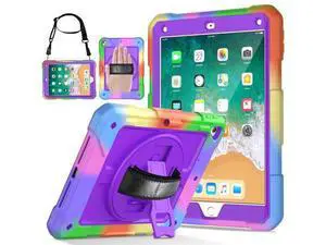 LTROP iPad 6th Generation Case,iPad 5th Generation Case,iPad 9.7 Case,iPad Air 2 Case for Kids,Shockproof Case with Pencil Holder/360 Rotating Stand/Hand Strap for iPad 2018/2017 9.7 inch, Purple LTROP iPad 6th Generation Case,iPad 5th Generation Case,iPad 9.7 Case,iPad Air 2 Case for Kids,Shockproof Case with Pencil Holder/360 Rotating Stand/Hand Strap for iPad 2018/2017 9.7 inch, Purple