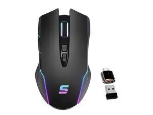 Suteke Wireless USB C Mouse with Jiggler for Computer Mac Laptop, LED Wireless Rechargeable Mouse for MacBook Air Pro/iMac Desktop with Type C Adapter, Ergonomic, 5 Adjustable 3200 DPI, 7-Color LED Suteke Wireless USB C Mouse with Jiggler for Computer Mac Laptop, LED Wireless Rechargeable Mouse for MacBook Air Pro/iMac Desktop with Type C Adapter, Ergonomic, 5 Adjustable 3200 DPI, 7-Color LED