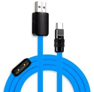 chubbycable Black Chubby Pro - Samurai Cable 120W USB-C Cable Silicone Fast Charging USB C Charger Cord Compatible with iPhone 17-15 Series iPad Galaxy Series, Blue, USB-A to Type-C, 6.6FT chubbycable Black Chubby Pro - Samurai Cable 120W USB-C Cable Silicone Fast Charging USB C Charger Cord Compatible with iPhone 17-15 Series iPad Galaxy Series, Blue, USB-A to Type-C, 6.6FT