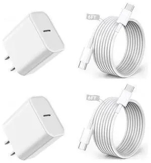 iPhone 16 15 Charger Fast Charging,6FT Type C to USB C Cable Cord,20W USB C Charging Block for Apple iPhone 16/16 Plus/iPhone 15 Plus/15 Pro Max,iPad Pro 12.9/11 inch/Air/Mini,Wall Plug Power Adapter iPhone 16 15 Charger Fast Charging,6FT Type C to USB C Cable Cord,20W USB C Charging Block for Apple iPhone 16/16 Plus/iPhone 15 Plus/15 Pro Max,iPad Pro 12.9/11 inch/Air/Mini,Wall Plug Power Adapter