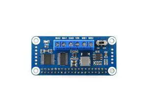 Motor Driver HAT for Raspberry Pi Onboard PCA9685 TB6612FNG Drive Two DC Motors I2C Interface 5V 3A Can be Stackable up to 32 This Modules Motor Driver HAT for Raspberry Pi Onboard PCA9685 TB6612FNG Drive Two DC Motors I2C Interface 5V 3A Can be Stackable up to 32 This Modules
