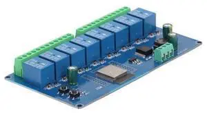LOCADENCE 8 Channel Relay Module, DC 5~30V 8 Circuit Relay Shield Module with Large Capacity 4M Byte Flash for ESP32 Secondary Development Learning LOCADENCE 8 Channel Relay Module, DC 5~30V 8 Circuit Relay Shield Module with Large Capacity 4M Byte Flash for ESP32 Secondary Development Learning