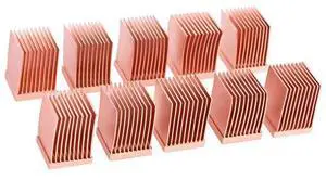 Alphacool 17426 GPU RAM Copper Heatsinks 10x10mm - 10pcs Air Cooling Passive Coolers Alphacool 17426 GPU RAM Copper Heatsinks 10x10mm - 10pcs Air Cooling Passive Coolers