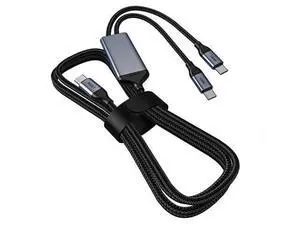 OMNIHIL 3.2FT USB-C Splitter Cable Compatible with Jabra Speak2 75 Speakerphone OMNIHIL 3.2FT USB-C Splitter Cable Compatible with Jabra Speak2 75 Speakerphone