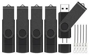 EASTBULL 8GB USB-C Flash Drive 5 Pack with Lanyards - OTG USB 2.0 Type-C Flash Drive 2-in-1 USB-C Thumb Drive 8GB USB Drive EASTBULL 8GB USB-C Flash Drive 5 Pack with Lanyards - OTG USB 2.0 Type-C Flash Drive 2-in-1 USB-C Thumb Drive 8GB USB Drive