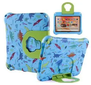 FunnyWin Dinosaur Fire HD 10 2021 2023 Tablet Case Kids Pro Tablet Cover for Boy Girl EVA Kid-Proof case with Stand Handle Shockproof Kid-Friendly Durable Case (KL) FunnyWin Dinosaur Fire HD 10 2021 2023 Tablet Case Kids Pro Tablet Cover for Boy Girl EVA Kid-Proof case with Stand Handle Shockproof Kid-Friendly Durable Case (KL)