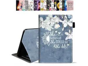 Case for Kindle Fire HD 8/Fire HD 8 Plus Tablet (12th/10th Generation, 2022/2020 Release), Inspirational Quote She Believed She Could So She Did Design PU Leather Folio Case with Smart Auto Wake/Sleep Case for Kindle Fire HD 8/Fire HD 8 Plus Tablet (12th/10th Generation, 2022/2020 Release), Inspirational Quote She Believed She Could So She Did Design PU Leather Folio Case with Smart Auto Wake/Sleep