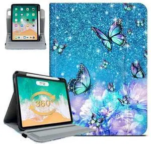 Rotating iPad Air 11-Inch Case M3/M2, Case for iPad Air 5th/4th Generation 10.9 Inch,360 Swivel Multi-Angle Adjustable Stand Pencil Holder/Pocket/Hand Strap case for iPad Pro 11-inch Flowers Butterfly Rotating iPad Air 11-Inch Case M3/M2, Case for iPad Air 5th/4th Generation 10.9 Inch,360 Swivel Multi-Angle Adjustable Stand Pencil Holder/Pocket/Hand Strap case for iPad Pro 11-inch Flowers Butterfly