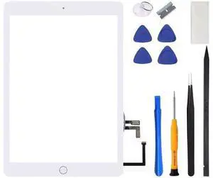 for iPad 5 5th Gen Screen Replacement A1822 A1823 2017 Digitizer 9.7 Inch, for iPad 5th Generation Touch Glass with Home Button, Repair Tool Kit (White) for iPad 5 5th Gen Screen Replacement A1822 A1823 2017 Digitizer 9.7 Inch, for iPad 5th Generation Touch Glass with Home Button, Repair Tool Kit (White)