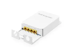 Outdoor Gigabit PoE Passthrough Switch, 1 PoE in 3 PoE Out Extender, IEEE802.3af/at PoE Powered, 10/100/1000Mbps Ethernet, Wall Mount Waterproof Plug and Play Outdoor Gigabit PoE Passthrough Switch, 1 PoE in 3 PoE Out Extender, IEEE802.3af/at PoE Powered, 10/100/1000Mbps Ethernet, Wall Mount Waterproof Plug and Play