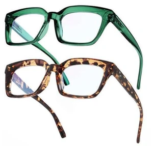 IBOANN Oversized Blue Light Glasses for Woman, Funky Fashion Glasses With Preppy Look, Reduce Screen Fatigue Computer Glasses IBOANN Oversized Blue Light Glasses for Woman, Funky Fashion Glasses With Preppy Look, Reduce Screen Fatigue Computer Glasses