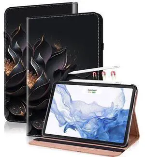 VODEFOX for Case for iPad Pro 13 Inch (M5/M4) 2025/2024,PU Leather Slim Case with Card Solt Protective Smart Cover - Purple Lotus VODEFOX for Case for iPad Pro 13 Inch (M5/M4) 2025/2024,PU Leather Slim Case with Card Solt Protective Smart Cover - Purple Lotus
