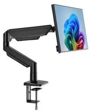 Single Monitor Stand for 13 to 32 inch Screens, Gas Spring Monitor Arm with Swivel, Tilt, Rotation, Height Adjustable, Desk Mount with C-Clamp and Grommet Base, Holds 4.4 to 19.8lbs Screen, Black Single Monitor Stand for 13 to 32 inch Screens, Gas Spring Monitor Arm with Swivel, Tilt, Rotation, Height Adjustable, Desk Mount with C-Clamp and Grommet Base, Holds 4.4 to 19.8lbs Screen, Black