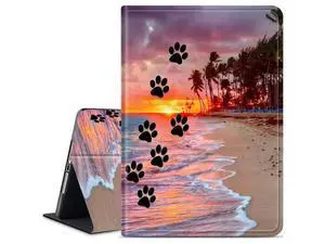 Case for iPad 9th/8th/7th Generation Tablet, iPad 10.2 Case 2021/2020/2019 for Women Men, Multi-Angle Viewing Shockproof Smart Protective Tablet Case for iPad 10.2 Inch, Dog Paw Print Beach Case for iPad 9th/8th/7th Generation Tablet, iPad 10.2 Case 2021/2020/2019 for Women Men, Multi-Angle Viewing Shockproof Smart Protective Tablet Case for iPad 10.2 Inch, Dog Paw Print Beach