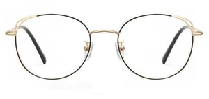 Cyxus Round Blue Light Blocking Glasses Metal Frame UV Filtering Computer Glasses Clear Lens For Men Women 8168 Black Gold Cyxus Round Blue Light Blocking Glasses Metal Frame UV Filtering Computer Glasses Clear Lens For Men Women 8168 Black Gold