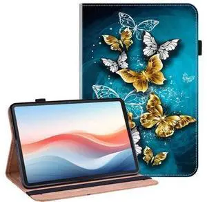 YHDXUYS Case for iPad Pro 11 Inch (M5/M4) 2025/2024, Auto Wake/Sleep with Pencil Holder, Multiangle Stand Wallet Design Cover,Green Butterfly YHDXUYS Case for iPad Pro 11 Inch (M5/M4) 2025/2024, Auto Wake/Sleep with Pencil Holder, Multiangle Stand Wallet Design Cover,Green Butterfly