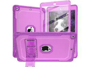 ZoneFoker Case for iPad Air 2 Case, for iPad 6th/5th Generation 2018/2017, for Apple iPad 9.7 inch with Screen Protector/Stand, Glitter Purple Full-Body Coverage Slim Cover for Girls Women Kids ZoneFoker Case for iPad Air 2 Case, for iPad 6th/5th Generation 2018/2017, for Apple iPad 9.7 inch with Screen Protector/Stand, Glitter Purple Full-Body Coverage Slim Cover for Girls Women Kids