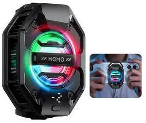 Phone Cooler for Gaming, 27W iPhone Cooling Fan with RGB LED Semiconductor Heatsink Cooling Case Enfriador para Celular, for iPhone/Android Phone Gaming, Live Streaming, AI Smartphone Temperature Phone Cooler for Gaming, 27W iPhone Cooling Fan with RGB LED Semiconductor Heatsink Cooling Case Enfriador para Celular, for iPhone/Android Phone Gaming, Live Streaming, AI Smartphone Temperature