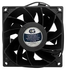 Coolerguys 92x92x38mm 24 VDC 3Pin High Speed Fan CG9238H24B2-3Y Coolerguys 92x92x38mm 24 VDC 3Pin High Speed Fan CG9238H24B2-3Y
