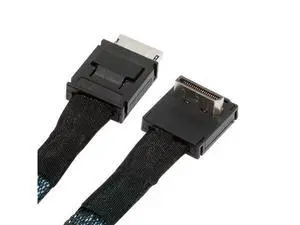 NFHK Down Angled 90 Degree OcuLink PCIe 4.0 PCI-Express SFF-8611 4i to SFF-8611 Data Active Cable for eGPU SSD 80cm NFHK Down Angled 90 Degree OcuLink PCIe 4.0 PCI-Express SFF-8611 4i to SFF-8611 Data Active Cable for eGPU SSD 80cm