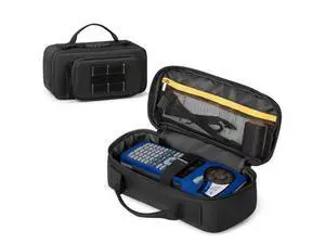 CURMIO Label Maker Carrying Case Compatible with Brady M210/ M210 LAB/ BMP21-PLUS/ BMP21-LAB Handheld Label Printer, Compact Storage Bag with Pockets for Authentic Labels or Other Accessories, Black CURMIO Label Maker Carrying Case Compatible with Brady M210/ M210 LAB/ BMP21-PLUS/ BMP21-LAB Handheld Label Printer, Compact Storage Bag with Pockets for Authentic Labels or Other Accessories, Black