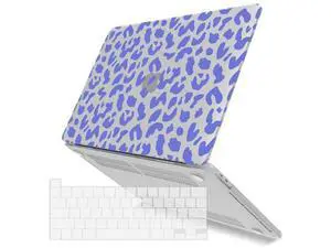 IBENZER Compatible with 2025 2024 M2 MacBook Pro 13 Inch Case 2025-2016 M1 A2338 A2289 A2251 A2159 A1989 A1706 A1708, Hard Shell Case & Keyboard Cover for Mac Pro 13, Blue Leopard,T13LPBL+1 IBENZER Compatible with 2025 2024 M2 MacBook Pro 13 Inch Case 2025-2016 M1 A2338 A2289 A2251 A2159 A1989 A1706 A1708, Hard Shell Case & Keyboard Cover for Mac Pro 13, Blue Leopard,T13LPBL+1