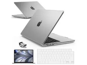 IBENZER Compatible with 2025 2024 2023 2022 MacBook Air 13 inch Case M4 A3240 M3 A3113 M2 A2681, Hardshell Case & KeyboardCover & ScreenFilm & Type-C for Mac Air 13.6, Clear, AT13-KK-CL+2TC IBENZER Compatible with 2025 2024 2023 2022 MacBook Air 13 inch Case M4 A3240 M3 A3113 M2 A2681, Hardshell Case & KeyboardCover & ScreenFilm & Type-C for Mac Air 13.6, Clear, AT13-KK-CL+2TC