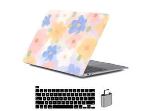 LanBaiLan Compatible for MacBook Pro 13 inch with Touch Bar 2022 2021 2020 2019 2018 2017 2016 Release M1 M2 A2338 A2289 A2251 A2159 A1989 A1706 A1708 Protective Case & Keyboard Cover, Paint Flower LanBaiLan Compatible for MacBook Pro 13 inch with Touch Bar 2022 2021 2020 2019 2018 2017 2016 Release M1 M2 A2338 A2289 A2251 A2159 A1989 A1706 A1708 Protective Case & Keyboard Cover, Paint Flower