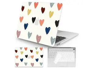 Seorsok Compatible with MacBook Air 13 Inch Case2022 2021 2020 2019 2018 Release A1932 A2179 M1 A2337 Touch ID,Colourful&Cute Heart Plastic Hard Shell Case with Keyboard Cover Seorsok Compatible with MacBook Air 13 Inch Case2022 2021 2020 2019 2018 Release A1932 A2179 M1 A2337 Touch ID,Colourful&Cute Heart Plastic Hard Shell Case with Keyboard Cover