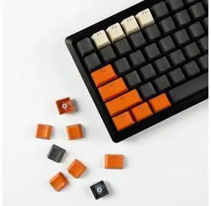 YMDK Carbon Miami PBT Double Shot Shine Through ANSI Backlit Keycaps for MX Mechanical Keyboard Melody 96 KBD75 68 61 87 104(Only Keycap) (Reversed Carbon) YMDK Carbon Miami PBT Double Shot Shine Through ANSI Backlit Keycaps for MX Mechanical Keyboard Melody 96 KBD75 68 61 87 104(Only Keycap) (Reversed Carbon)