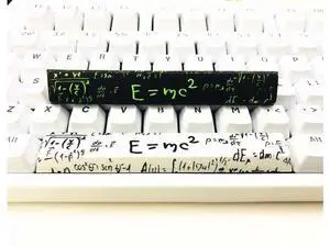 Novelty Spacebar Artisan Keycap PBT Dye Subbed 6.25u 6.5u Custom Keycaps OEM Profile for Standard ANSI Cherry MX Mechanical Gaming Keyboards (6.25u E=mc (White)) Novelty Spacebar Artisan Keycap PBT Dye Subbed 6.25u 6.5u Custom Keycaps OEM Profile for Standard ANSI Cherry MX Mechanical Gaming Keyboards (6.25u E=mc (White))