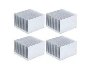 4Pcs Aluminum Heatsink, Radiator Heat Sink Cooling Fins or Electronics CPU Module, LED Chipset, 60 x 60 x 39mm / 2.4'' x 2 x 1.5'' (Without Adhesive) 4Pcs Aluminum Heatsink, Radiator Heat Sink Cooling Fins or Electronics CPU Module, LED Chipset, 60 x 60 x 39mm / 2.4'' x 2 x 1.5'' (Without Adhesive)