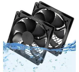 2-Pack IP67 Waterproof Silent 12V DC Cooling Fan - 120mmx25mm 4.72inch High-Speed 3000RPM Dual Ball Bearing 2 Wire 3Pin Exhaust Fan for RV Fridge 2-Pack IP67 Waterproof Silent 12V DC Cooling Fan - 120mmx25mm 4.72inch High-Speed 3000RPM Dual Ball Bearing 2 Wire 3Pin Exhaust Fan for RV Fridge