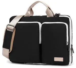 SANFAN 360 Protective Muti-Pockets Laptop Shoulder Bag Sleeve Case,Laptop Briefcase for 15.6 inch and 16 inch Laptop (Black) SANFAN 360 Protective Muti-Pockets Laptop Shoulder Bag Sleeve Case,Laptop Briefcase for 15.6 inch and 16 inch Laptop (Black)