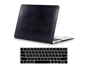 DTangLsm Compatible with MacBook Pro 14 inch Case M5 2025-2021 M4 M3 M2 M1 A3434 A3401 A3185 A3112 A2992 A2918 A2779 A2442, Crocodile Skin Alligator PU Leather Hard Shell Case and Keyboard Cover,Black DTangLsm Compatible with MacBook Pro 14 inch Case M5 2025-2021 M4 M3 M2 M1 A3434 A3401 A3185 A3112 A2992 A2918 A2779 A2442, Crocodile Skin Alligator PU Leather Hard Shell Case and Keyboard Cover,Black
