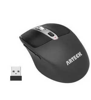 Arteck Wireless Mouse, 2.4G USB Wireless Ergonomic Optical Mouse, with Nano USB Receiver Silent Clicking Side Switch Buttons for Computer/Desktop/PC/Laptop and Windows 11/10 Rechargeable Battery Arteck Wireless Mouse, 2.4G USB Wireless Ergonomic Optical Mouse, with Nano USB Receiver Silent Clicking Side Switch Buttons for Computer/Desktop/PC/Laptop and Windows 11/10 Rechargeable Battery