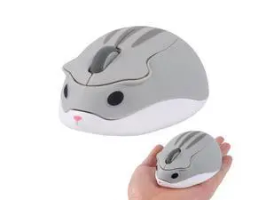 Wireless Mouse Bluetooth Cute Cartoon Hamster Shape Computer Mice with USB Receiver 2.4GHz & Bluetooth Dual-Mode Silent Kawaii USB Cordless Mouse for Laptop PC Tablet Macbook Kids Adults Gift, Grey Wireless Mouse Bluetooth Cute Cartoon Hamster Shape Computer Mice with USB Receiver 2.4GHz & Bluetooth Dual-Mode Silent Kawaii USB Cordless Mouse for Laptop PC Tablet Macbook Kids Adults Gift, Grey