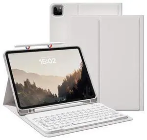 GKABXY Keyboard Case for iPad Pro 11 inch (4th/3rd/2nd/1st Gen) 2022/2021/2020/2018, Detachable Wireless Bluetooth Keyboard Case with Pencil Holder for iPad Pro 11", Auto Sleep/Wake (Gray) GKABXY Keyboard Case for iPad Pro 11 inch (4th/3rd/2nd/1st Gen) 2022/2021/2020/2018, Detachable Wireless Bluetooth Keyboard Case with Pencil Holder for iPad Pro 11", Auto Sleep/Wake (Gray)