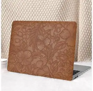Seorsok Compatible with MacBook Air 13 Inch Case 2022 2021 2020-2018 Release A1932 A2179 M1 A2337,Elegant Leaves Flowers Leather Plastic Hard Shell Case with Keyboard Cover,Dark Brown Blooming Floral Seorsok Compatible with MacBook Air 13 Inch Case 2022 2021 2020-2018 Release A1932 A2179 M1 A2337,Elegant Leaves Flowers Leather Plastic Hard Shell Case with Keyboard Cover,Dark Brown Blooming Floral