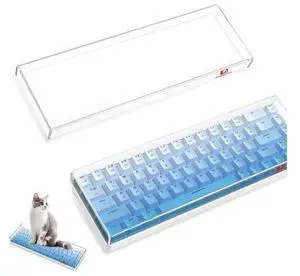 ZIYOU LANG KC02 Acrylic Clear Transparent Keyboard Cover(12.28*4*0.9) with Dustproof Waterproof Anti-hit Anti-cat Protective Case for 65% Small Layout 61Key 64Key 68Key Mechanical Gaming Keyboard ZIYOU LANG KC02 Acrylic Clear Transparent Keyboard Cover(12.28*4*0.9) with Dustproof Waterproof Anti-hit Anti-cat Protective Case for 65% Small Layout 61Key 64Key 68Key Mechanical Gaming Keyboard