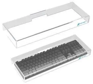 Attack Shark KC04 Acrylic Clear Transparent Keyboard Cover(17.4 * 6.5 * 1.89 inch) with Dustproof Waterproof Anti-hit Anti-cat Protective Case for Standard 104Key Mechanical Gaming Keyboard Attack Shark KC04 Acrylic Clear Transparent Keyboard Cover(17.4 * 6.5 * 1.89 inch) with Dustproof Waterproof Anti-hit Anti-cat Protective Case for Standard 104Key Mechanical Gaming Keyboard